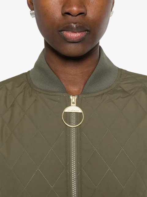 Barbour quilted zip-fastening jacket - Green