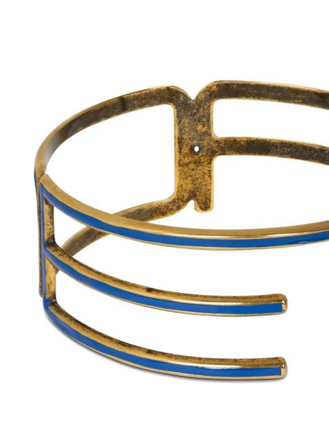 ETRO logo-lettering bangle bracelet - Gold