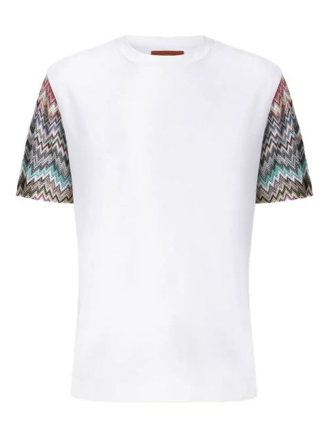 Missoni zigzag-pattern short-sleeved T-shirt - White - zdjęcie produktu nr 1