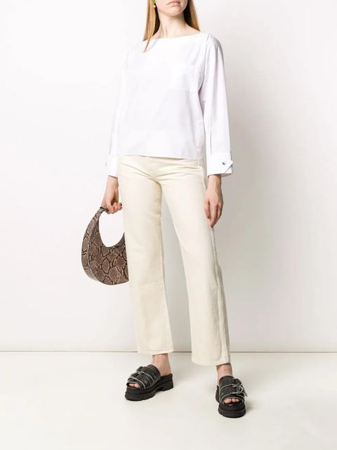 3.1 Phillip Lim boat neck blouse - White - zdjęcie produktu nr 2