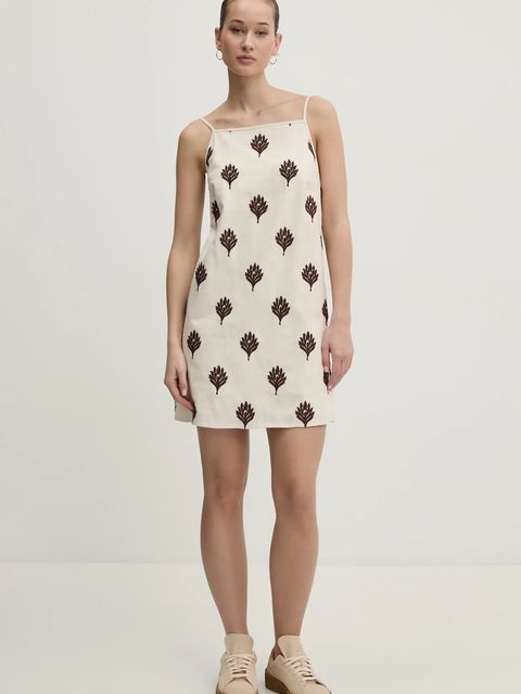 Abercrombie & Fitch sukienka lniana - zdjęcie produktu nr 2