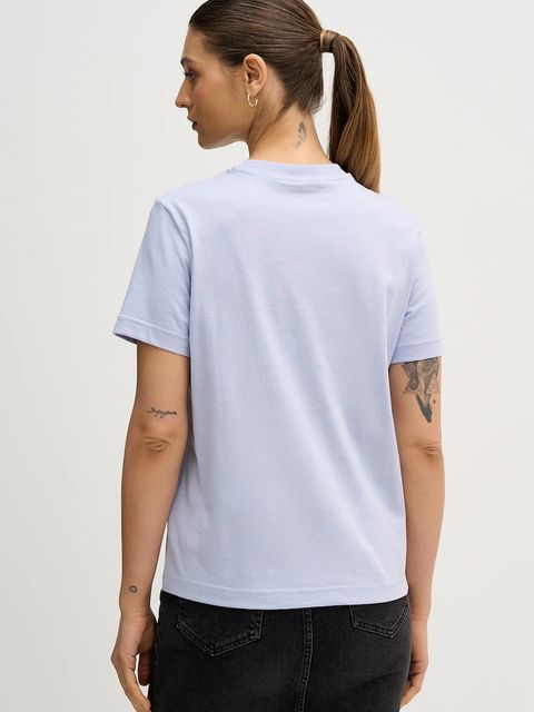 Calvin Klein Jeans t-shirt bawełniany damski kolor niebieski LV047B865G