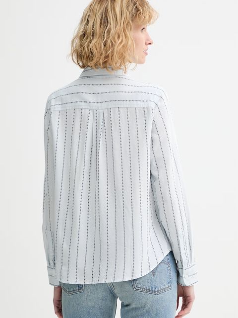 Levi's koszula z domieszką lnu NEW CLASSIC FIT BW - zdjęcie produktu nr 2