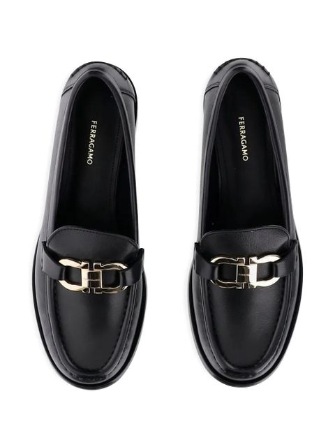 Ferragamo leather loafers - Black