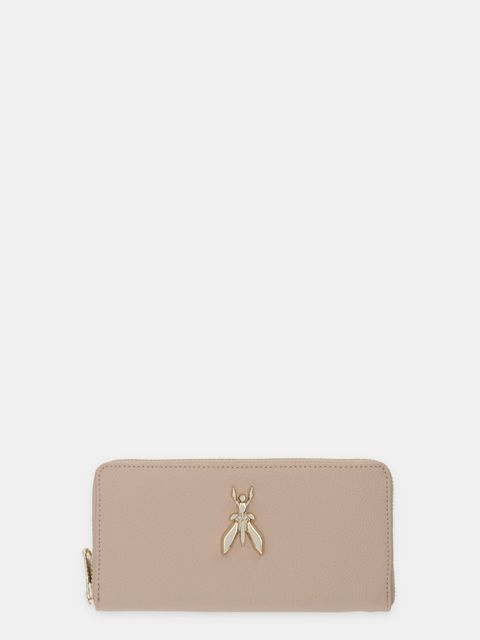 Patrizia Pepe portfel skórzany damski kolor beżowy 8Q0020 L001 - zdjęcie produktu nr 1
