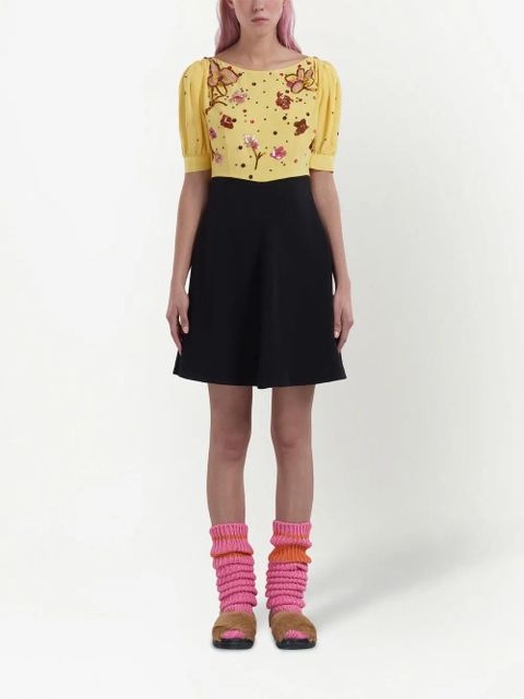 Marni floral sequin-embellished mini dress - Black - zdjęcie produktu nr 2