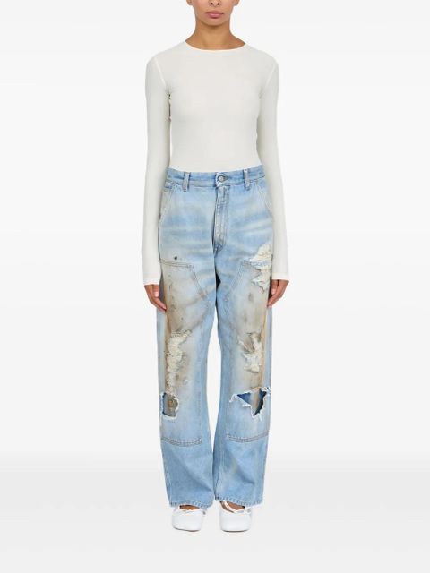 MM6 Maison Margiela distressed jeans - Blue