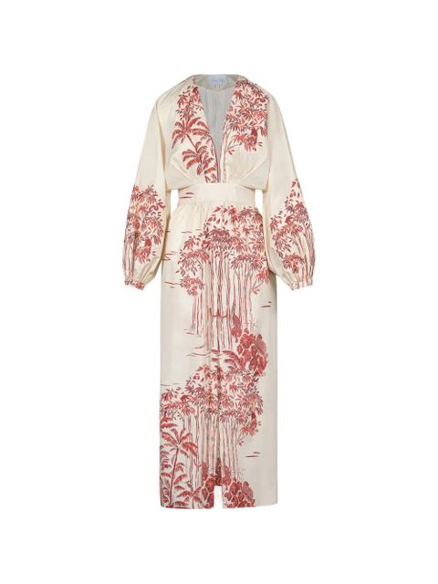 Johanna Ortiz Andar Aventurero midi dress - Neutrals - zdjęcie produktu nr 1