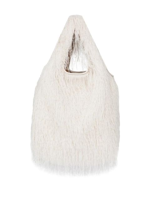 DRIES VAN NOTEN fringed tote bag - Neutrals