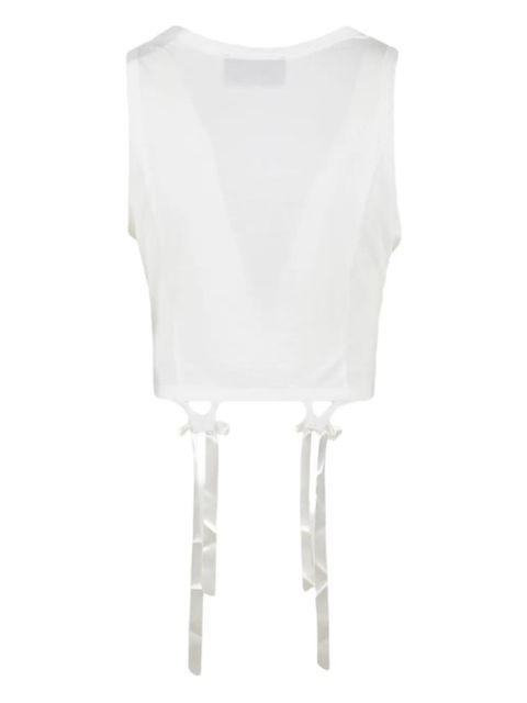 Simone Rocha bow-tails tank top - White - zdjęcie produktu nr 2