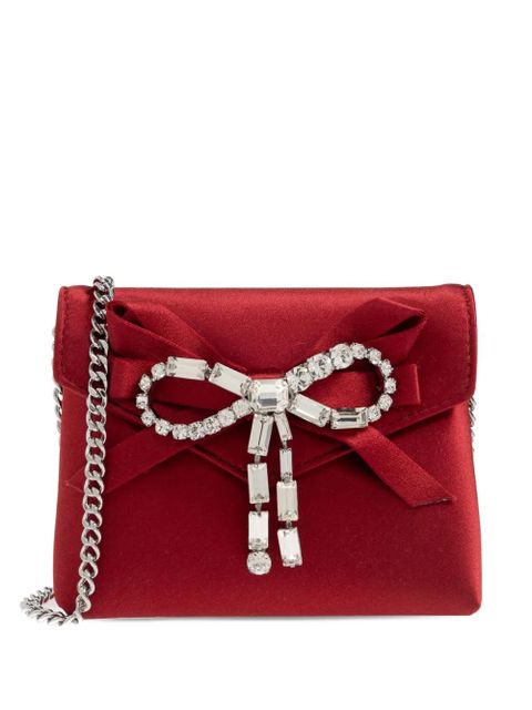 Jimmy Choo bow chain mini bag - Red - zdjęcie produktu nr 1