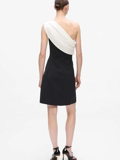 Karl Lagerfeld sukienka kolor czarny mini prosta A4W13045 - zdjęcie produktu nr 2