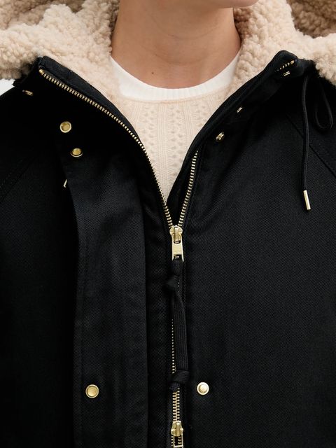 Marc O'Polo parka kolor czarny przejściowa 5000006529