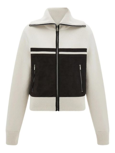 Ferragamo zip-fastening high-collar jacket - Neutrals - zdjęcie produktu nr 1
