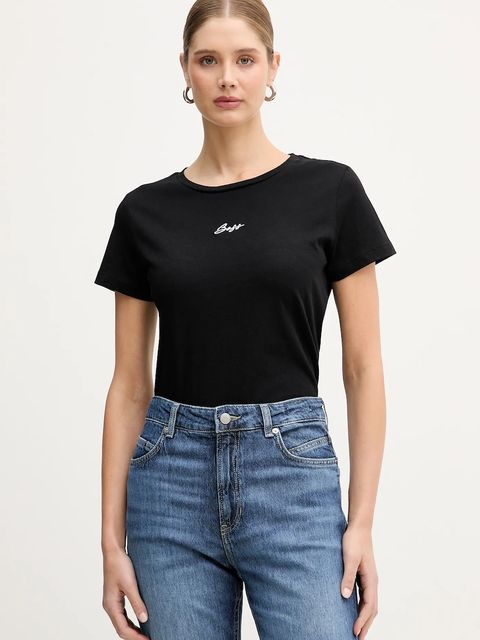 BOSS Orange t-shirt bawełniany C Elove embro - zdjęcie produktu nr 1