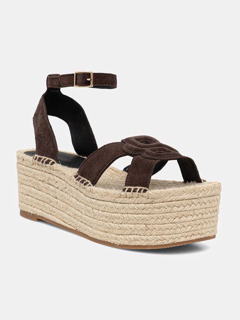 BOSS sandały na platformie zamszowe Machica - zdjęcie produktu nr 2