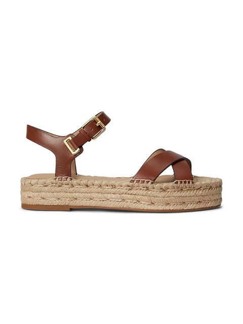 Lauren Ralph Lauren sandały na platformie damskie skórzane Emeryn - zdjęcie produktu nr 2
