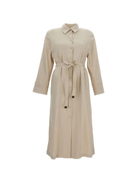Max Mara belted button-down dress - Neutrals - zdjęcie produktu nr 1