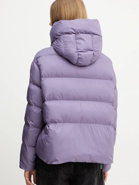 Pinko kurtka kolor fioletowy zimowa oversize 101602 A2P6