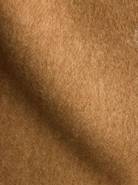 Prada triangle-logo fringed scarf - Brown - zdjęcie produktu nr 2