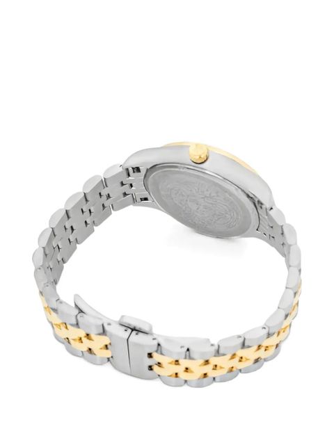 Versace round-face 35mm watch - White