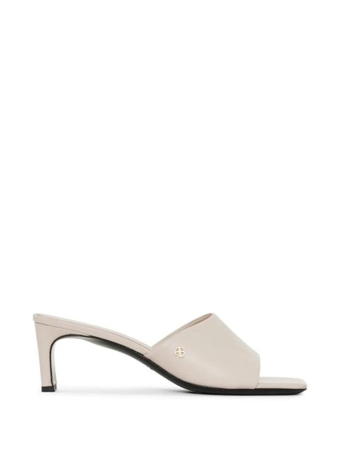 ANINE BING Jayden logo-detail mules - Neutrals - zdjęcie produktu nr 1