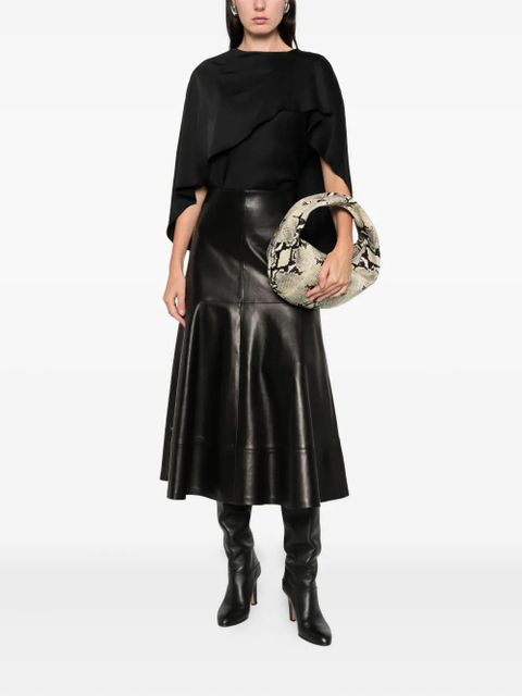 Simkhai cape-detail top - Black