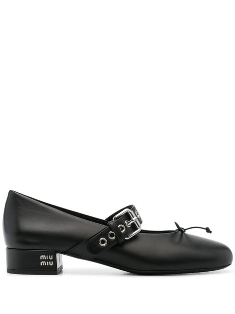 Miu Miu 30mm buckle-strap pumps - Black - zdjęcie produktu nr 1