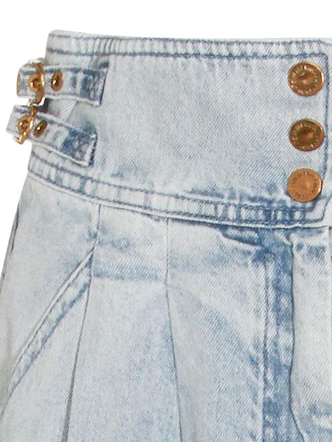 ZIMMERMANN buckle pleated skirt - Blue