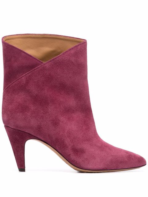 Isabel Marant pointed-toe suede-leather boots - Pink - zdjęcie produktu nr 1