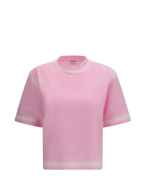 Off-White Stamp boxy T-shirt - Pink - zdjęcie produktu nr 1