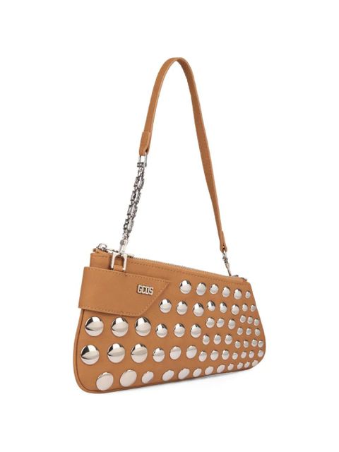 GCDS Comma Notte shoulder bag - Brown