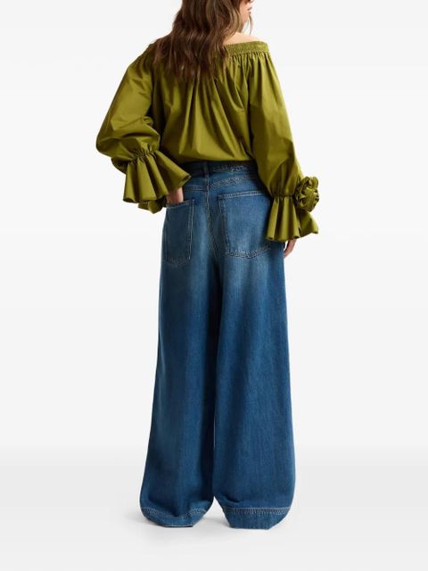 Essentiel Antwerp rosette-embellished blouse - Green