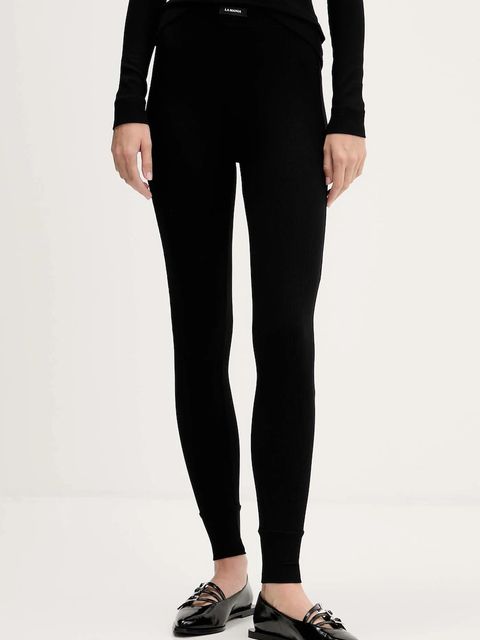 La Mania legginsy damskie kolor czarny gładkie CARE - zdjęcie produktu nr 1