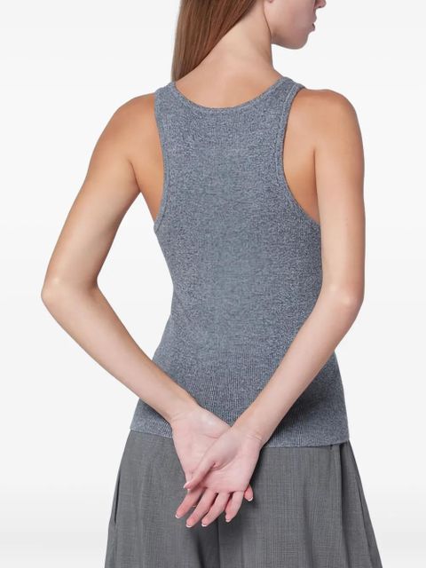 Almada Label ribbed-knit top - Grey