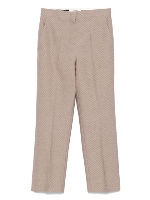 FENDI FF-jacquard trousers - Brown - zdjęcie produktu nr 1