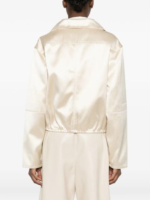 Nanushka boxy funnel neck jacket - Neutrals