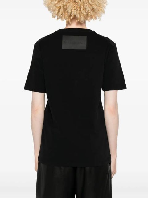 Jil Sander logo-patch T-shirt - Black
