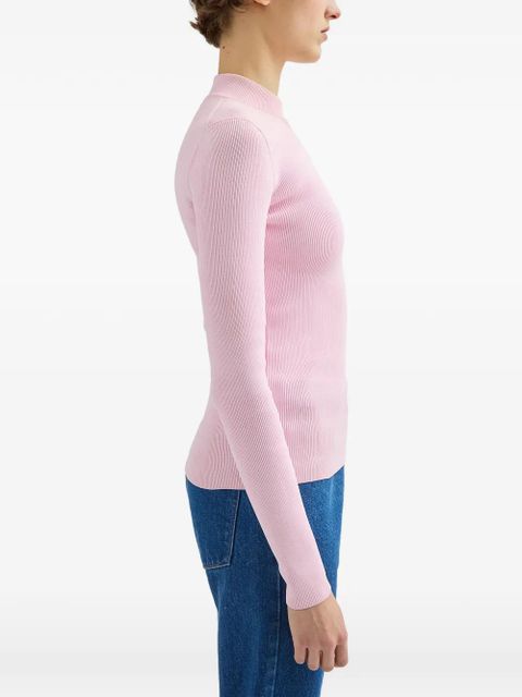 Jil Sander mock-neck sweater - Pink - zdjęcie produktu nr 2