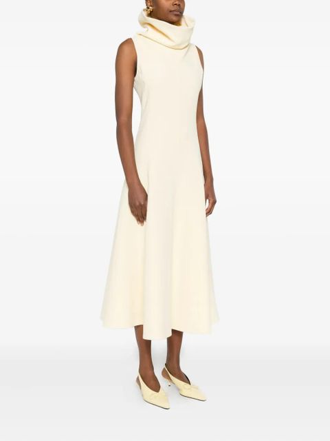 Jacquemus cowl-neck sleeveless dress - Yellow