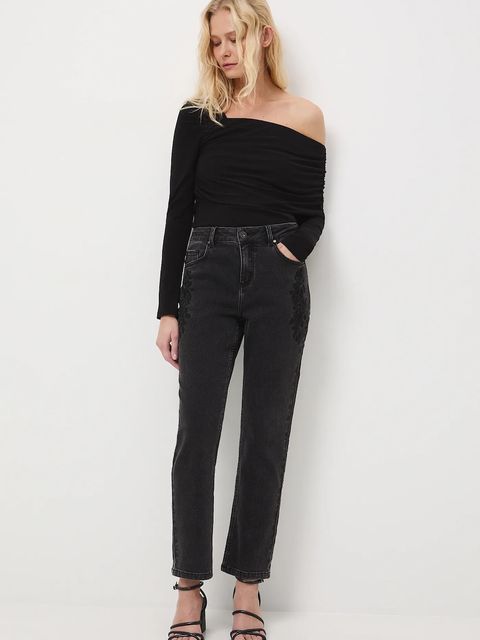 Medicine jeansy damskie kolor czarny - zdjęcie produktu nr 1