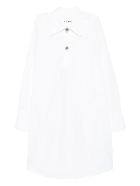 Jil Sander button-fastening organic-cotton shirt dress - White - zdjęcie produktu nr 1