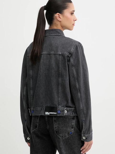 Karl Lagerfeld Jeans kurtka jeansowa bawełniana - zdjęcie produktu nr 2