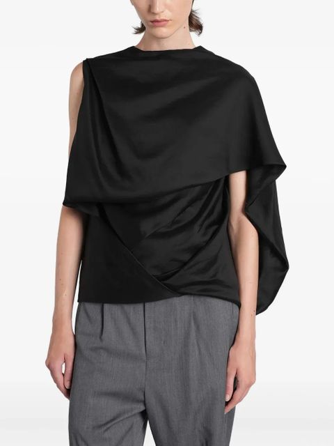 ENTIRE STUDIOS side-drape top - Black - zdjęcie produktu nr 1