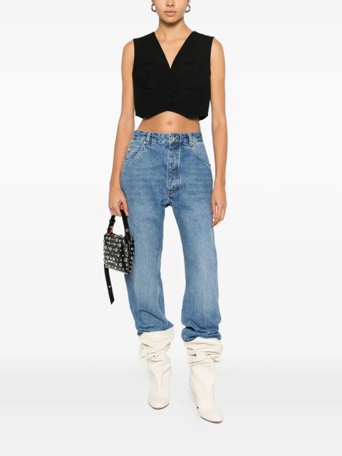 SANDRO corset V-neck waistcoat - Black - zdjęcie produktu nr 2