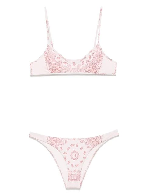 The Attico paisley-print bikini - Pink - zdjęcie produktu nr 1