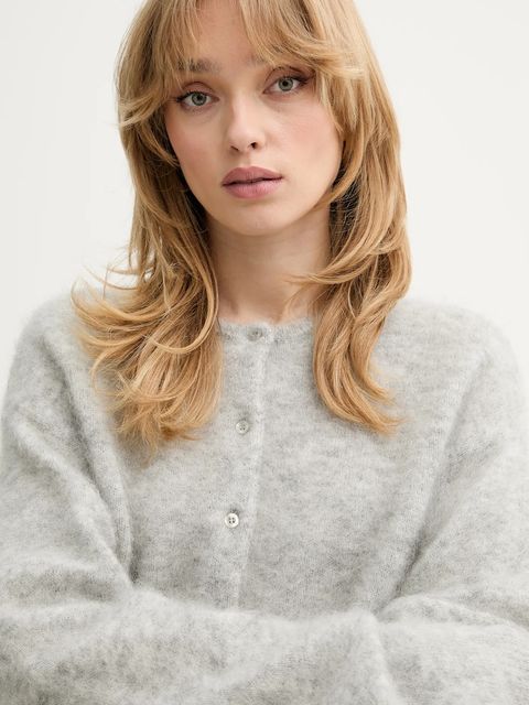 Gestuz kardigan z dodatkiem moheru Gzdebbie