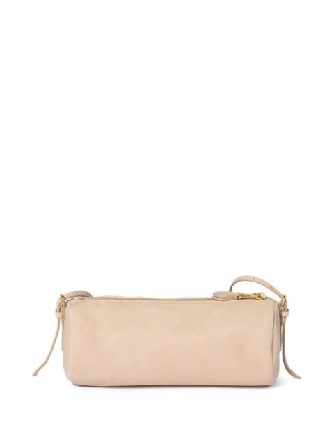 Miu Miu logo-embossed leather pouch - Neutrals