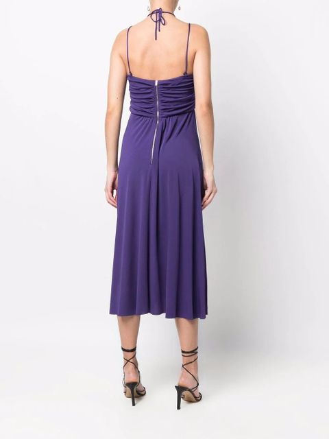 Isabel Marant Jenila halterneck midi dress - Purple
