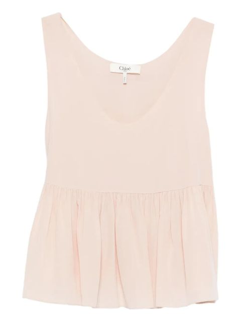 Chloé peplum-hem top - Pink - zdjęcie produktu nr 1